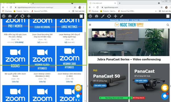 Chúng ta muốn trình chiếu phần nào thì kéo chọn vào khu vực đó