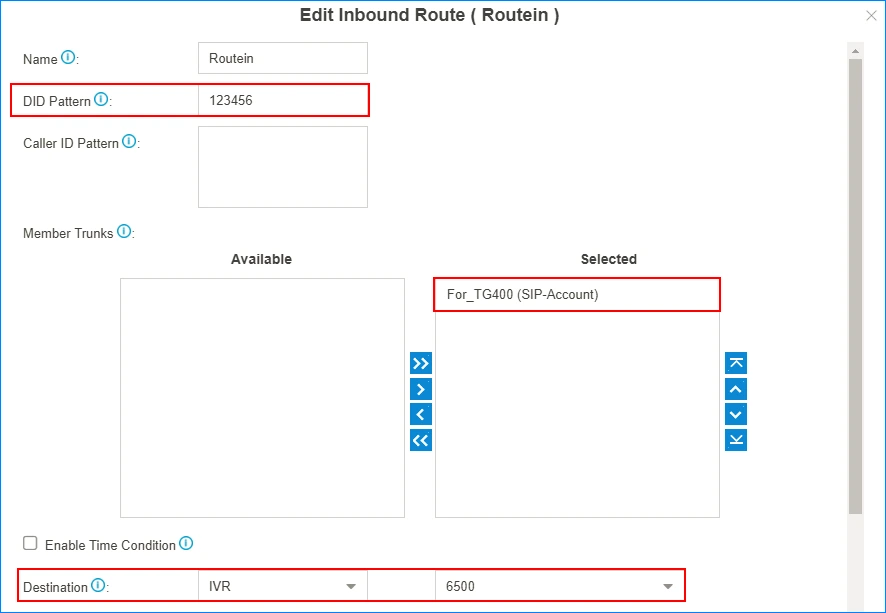 Nhận cuộc gọi đến từ trung kế GSM / 3G / 4G