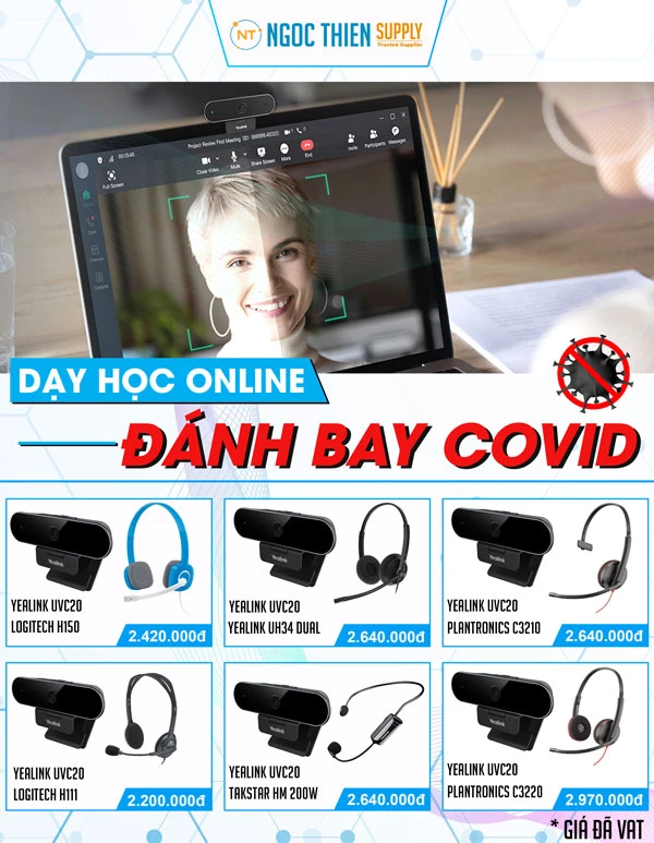 Combo dạy học trực tuyến dành cho giáo viên