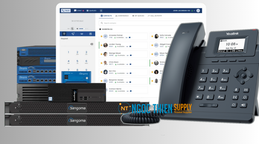 Điện thoại IP Yealink SIP-T30 | Tương thích với nhiều tổng đài VoIP phổ biến 