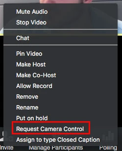 Cách sử dụng tính năng sử dụng điều khiển camera từ xa trên Zoom