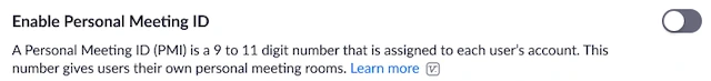 Cách tắt ID cuộc họp cá nhân trên Zoom cho tất cả thành viên trong tổ chức của bạn