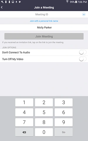 Cách tham gia cuộc họp trên Zoom trên điện thoại