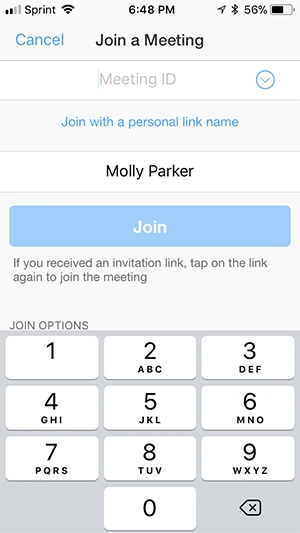 Cách tham gia cuộc họp trên Zoom trên điện thoại