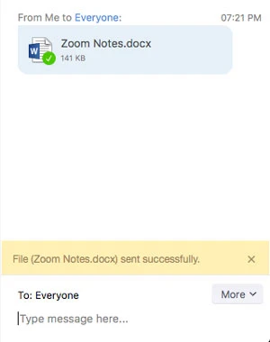 Cách gửi file trong cuộc họp Zoom