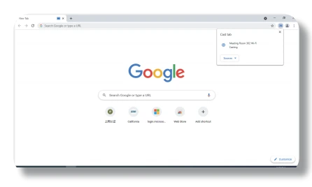 Bước 3: Chọn tên thiết bị của RoomCast để bắt đầu chia sẻ.

