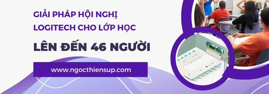 Giải pháp hội nghị Logitech cho lớp học (< 46 người)