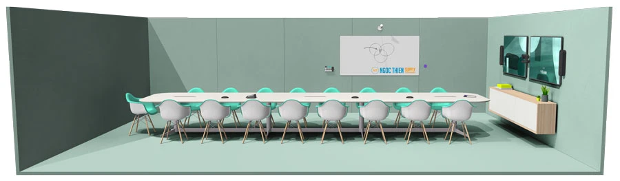 Mô hình combo Logitech cho phòng họp hội nghị lên đến 46 người tham dự