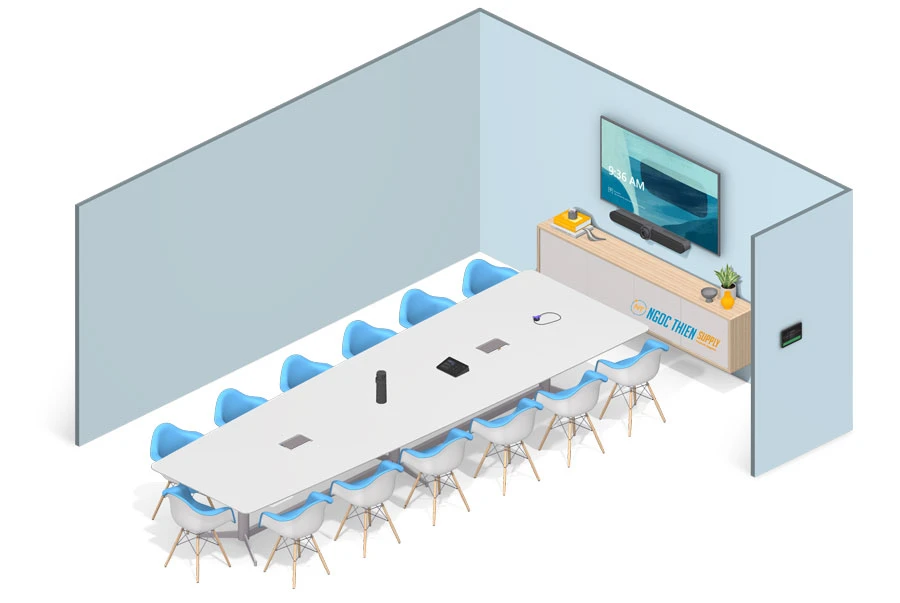 Mô hình giải pháp Logitech cho phòng họp 12 người