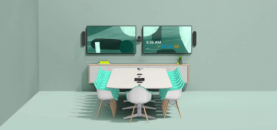 Giải pháp Logitech cho phòng họp 12 người hỗ trợ MS Team