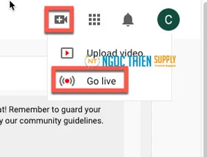 Phát trực tiếp cuộc họp tới Youtube Event
