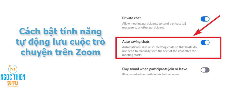 Cách bật tính năng tự động lưu cuộc trò chuyện trên Zoom