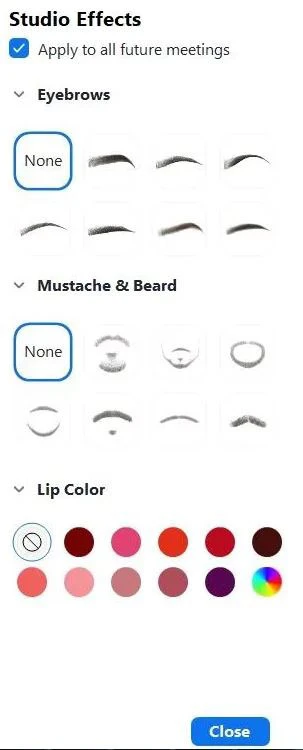 Về phía bên phải, một bảng điều khiển sẽ mở ra với các phần khác nhau bao gồm từng đặc điểm trên kh