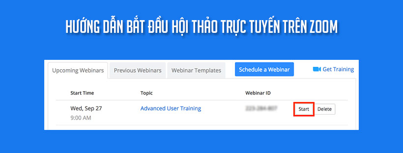 Hướng dẫn bắt đầu hội thảo trực tuyến trên Zoom