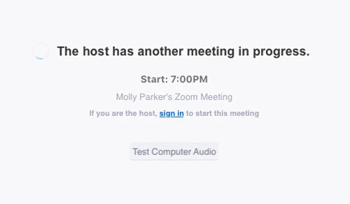 tổ chức các cuộc họp đồng thời trên Zoom