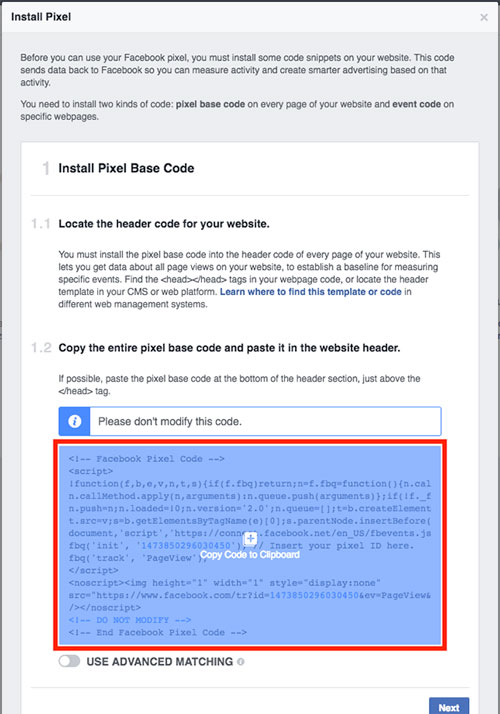 Thêm Facebook Pixel vào Đăng ký hội thảo trên web của bạn