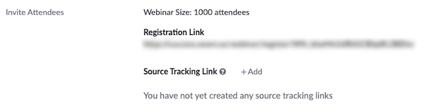Bên cạnh Source Tracking Link, hãy nhấp vào +Add.