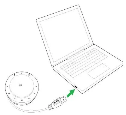 Làm cách nào để sạc Jabra Speak 750?