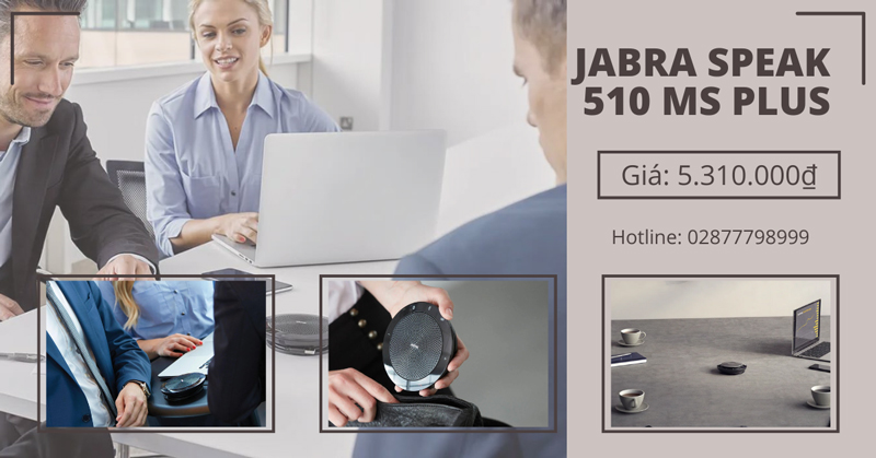 Jabra Speak 510 MS Plus - Loa USB có mic giá rẻ