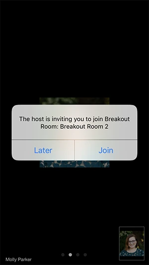 Cách tham gia vào một phòng breakout rooms