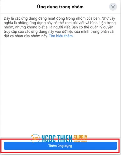 Rồi nhấp vào Thêm ứng dụng.