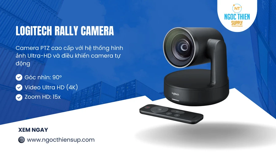 Camera họp trực tuyến Logitech Rally Camera