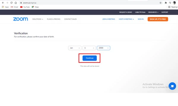 Cách sửa lỗi không đủ điều kiện đăng ký Zoom