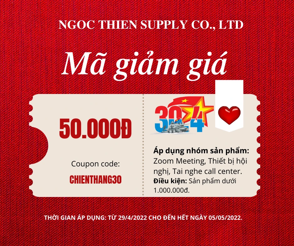 Săn mã giảm giá chào mừng Đại lễ 30/4 và 1/5