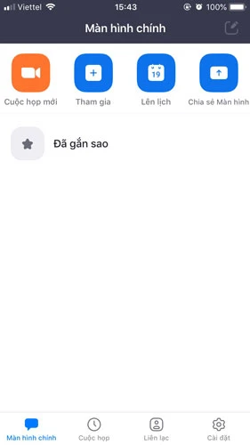 Giao diện đăng nhập thành công