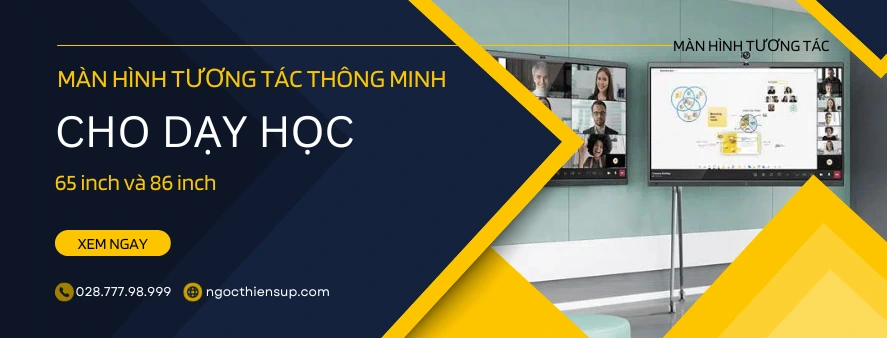 Màn hình tương tác thông minh dạy học 65 và 86 inch