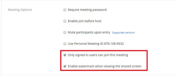 Cách bật hình mờ trên tài khoản của bạn trên Zoom
