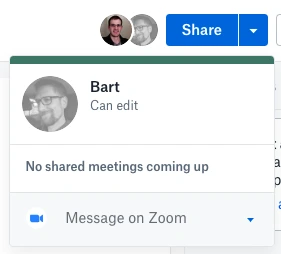 Cách nhắn tin trên Zoom từ Dropbox