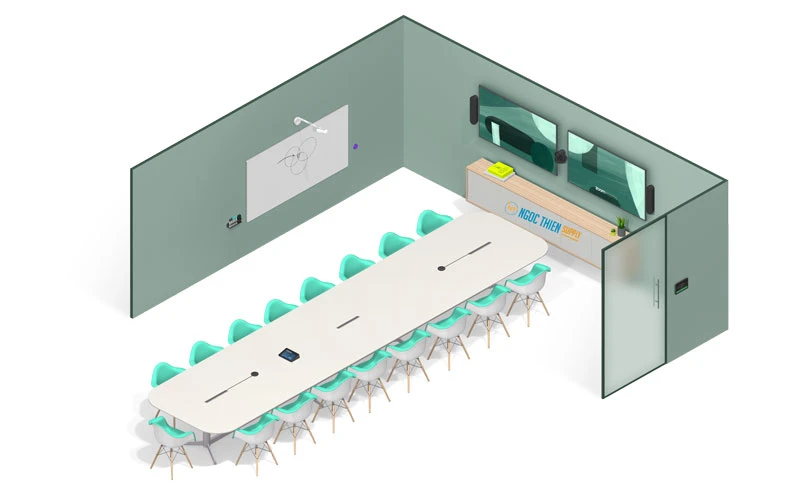 Gợi ý bộ thiết bị hội nghị Logitech cho phòng họp cực lớn ( lên đến 46 người )