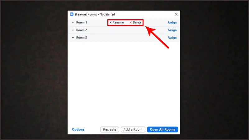 Bật tính năng Breakout Rooms
