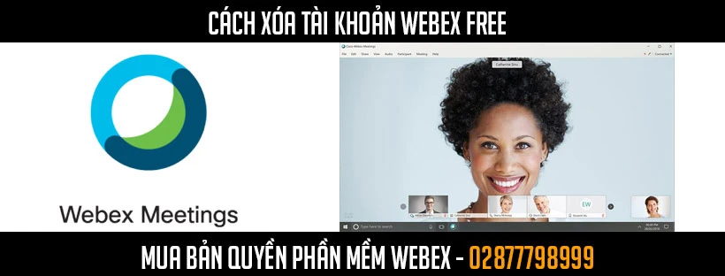 Cách xóa tài khoản Webex Free vĩnh viễn