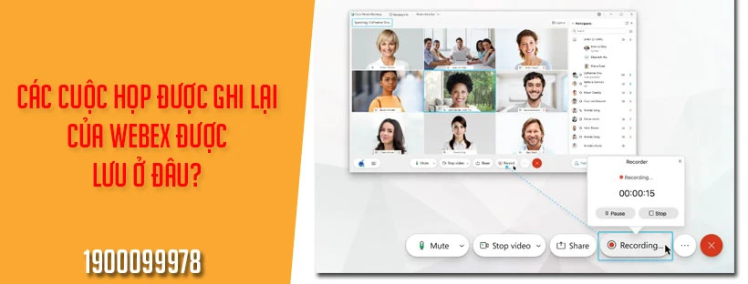Các cuộc họp được ghi lại của Webex được lưu ở đâu?