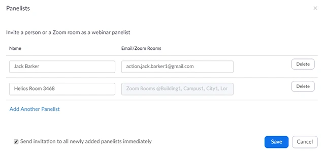 Cách xóa người tham trong webinar