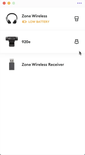 Kết nối Logitech C920e và mở ứng dụng Logi Tune từ máy tính để bàn.