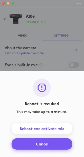 Tiếp tục với hướng dẫn trên màn hình để bật micrô