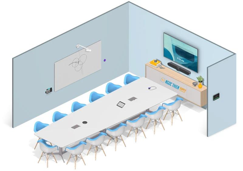 Bộ họp trực tuyến Logitech cho phòng họp 12 người