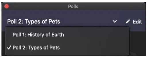 Chọn cuộc thăm dò bạn muốn khởi động