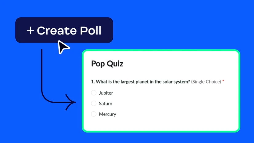 Bộ lọc, biểu tượng cảm xúc, cuộc bình chọn, giơ tay và chia sẻ nhạc hoặc video giúp cuộc họp trực tuyến trở nên thú vị và hấp dẫn hơn.