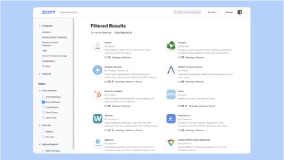 Thành phần tích hợp mượt mà của hội thảo trực tuyến