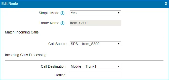 Định cấu hình tuyến IP to Mobile.
