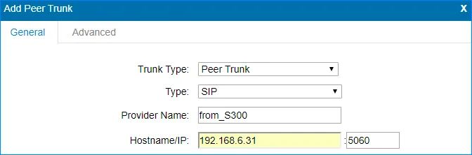 Cấu hình trung kế VoIP.