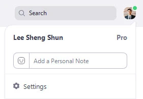Nhấp vào ảnh hồ sơ của bạn rồi nhấp vào Settings.