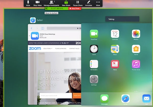 Hướng dẫn chia sẻ màn hình thiết bị iOS bằng cáp trên Zoom