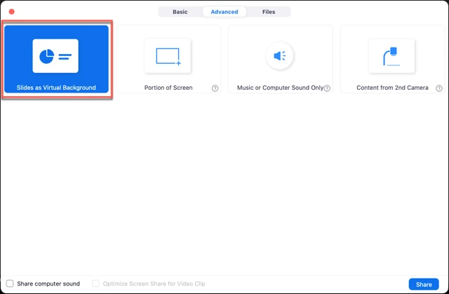 Nhấp vào Nâng cao.