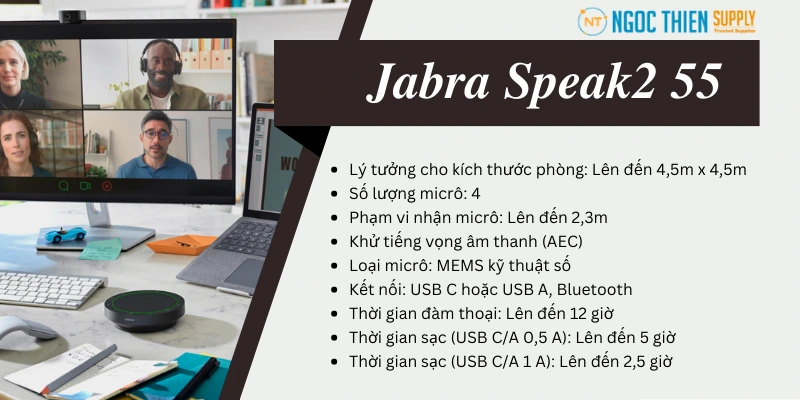 Loa hội nghị Jabra Speak2 55