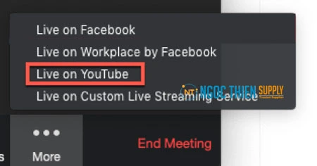 Cách livestream Zoom lên YouTube trên máy tính
